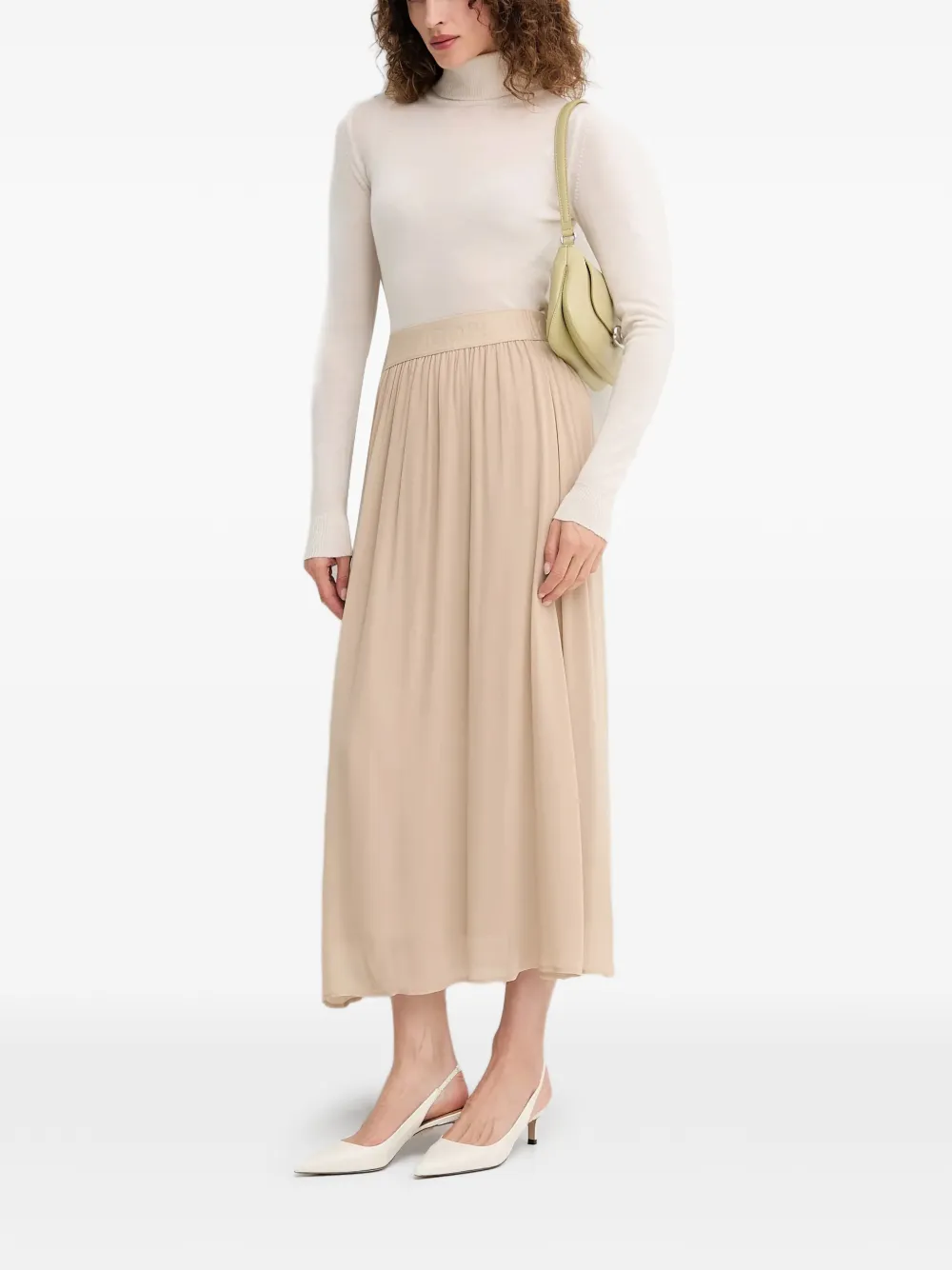 Joop! Sumi pleated waistband skirt - Beige