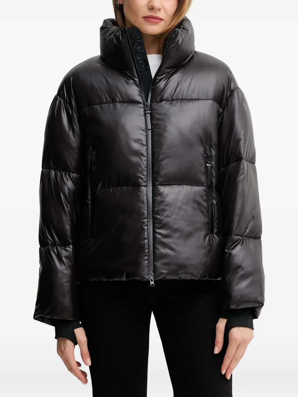 Joop! high-neck puffer jacket - Nero