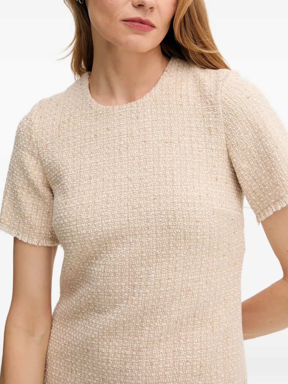 Joop! Deani jurk met franje Beige