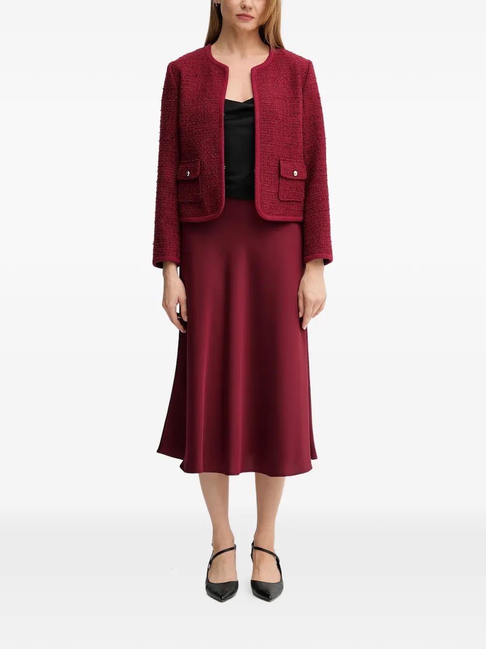  Joop! Joella Pocket Tweed Blazer - Red 