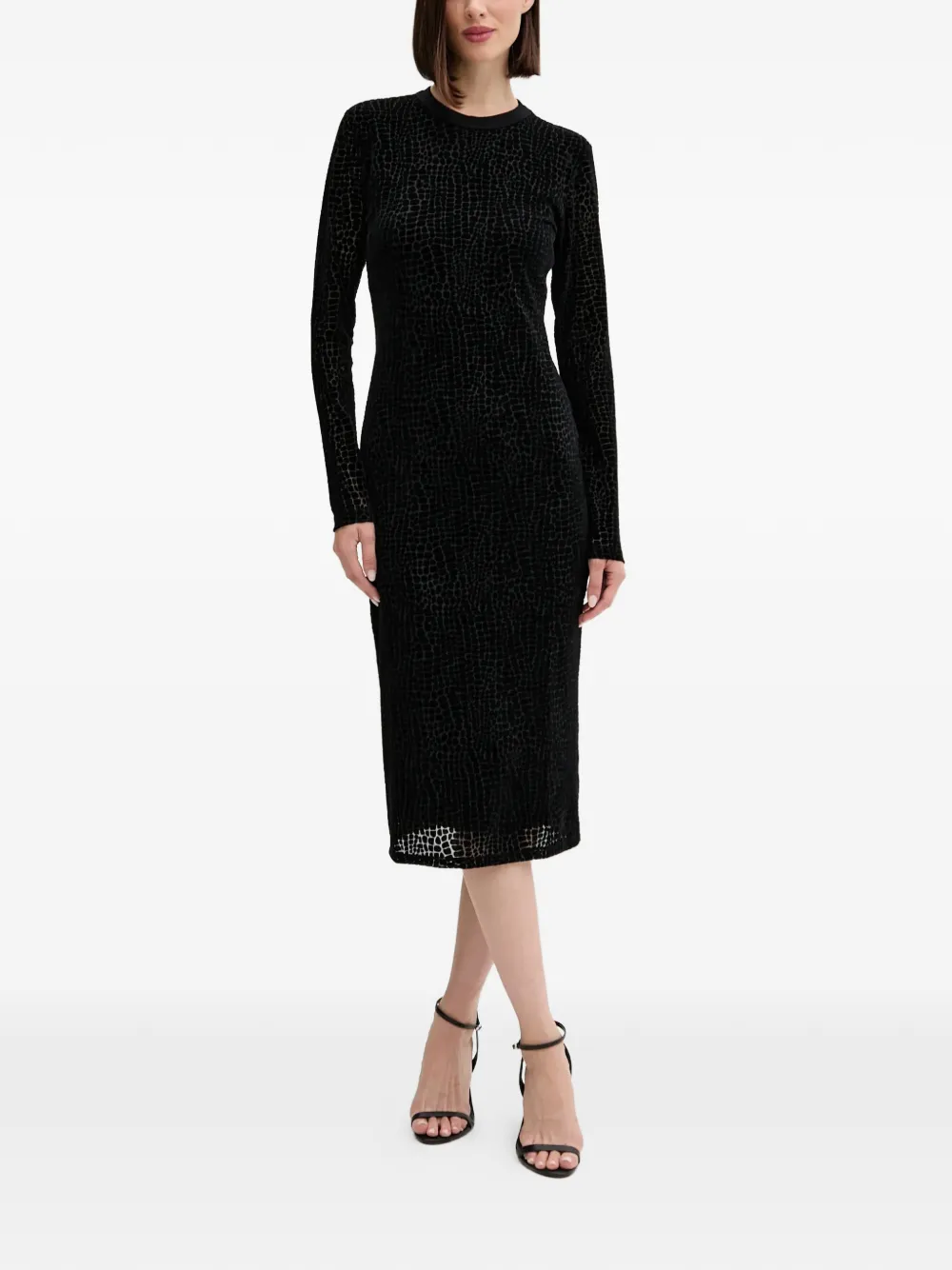 Joop! Tebra tonal print dress - Nero