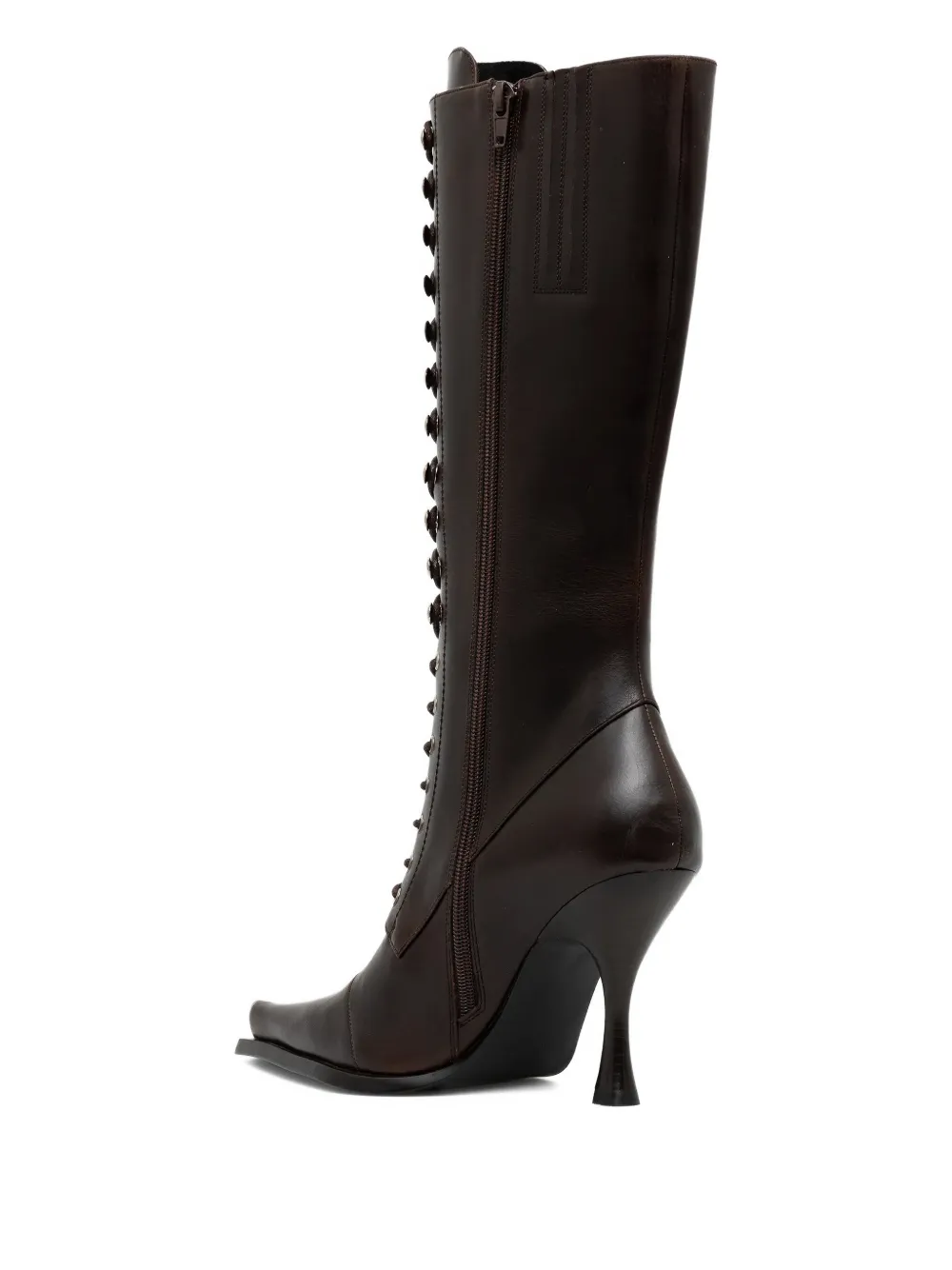 Jeffrey Campbell Lani veterlaarzen met hak Bruin