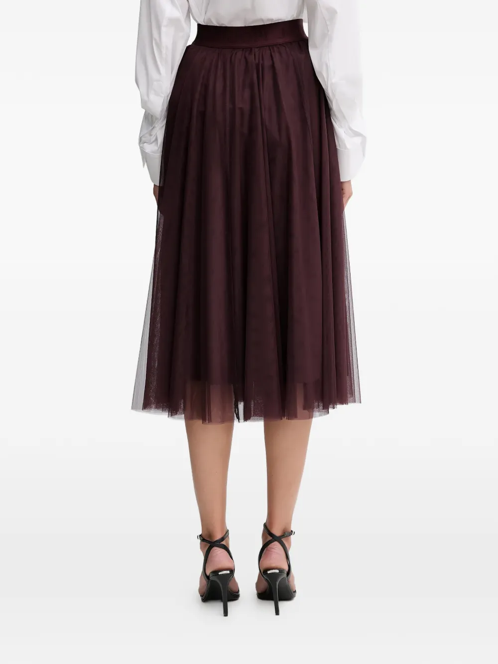  Joop! Fridi Logo-waistband Midi Skirt - Red 