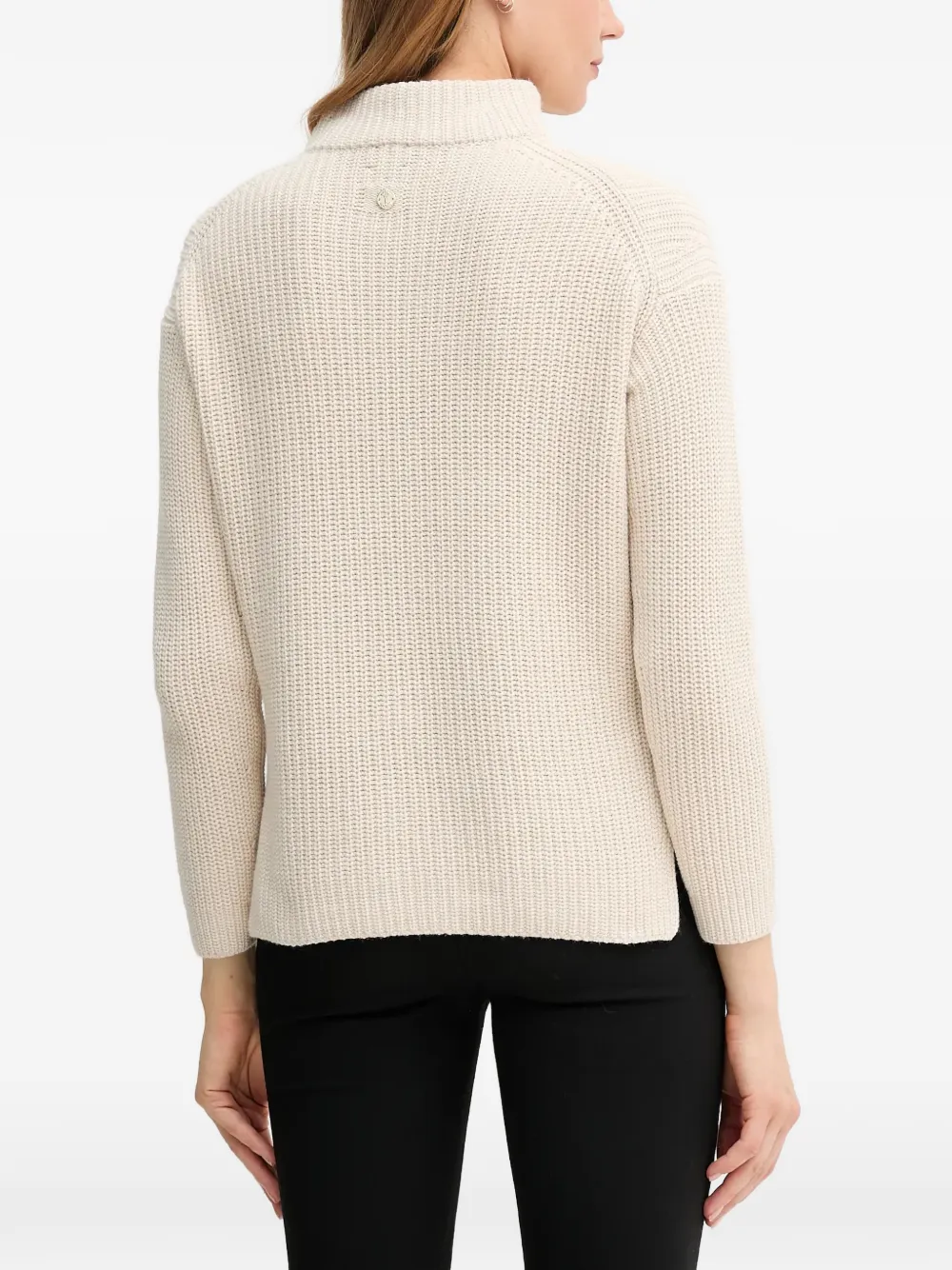  Joop! Roll-neck Side-slit Sweater - Neutrals 