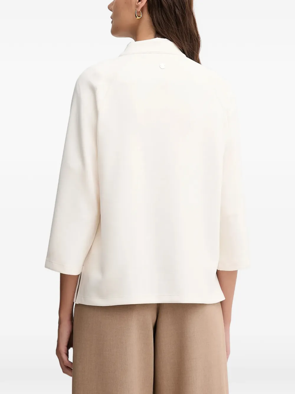  Joop! Zip Embroidered Blouse - White 