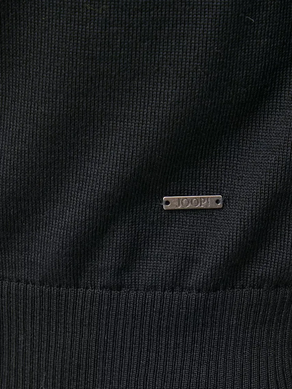 Joop! quarter-zip logo-plaque sweater Zwart