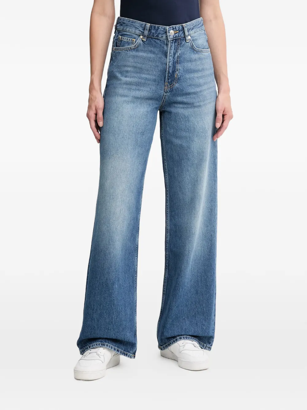 Joop! Maila zip fly wide-leg jeans - Blu