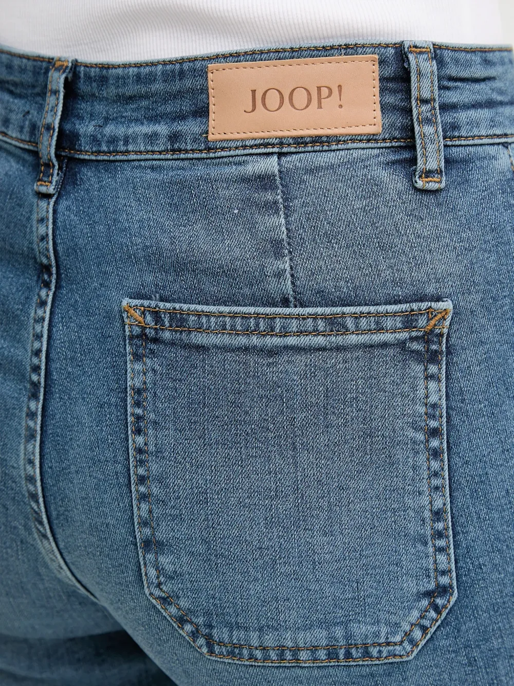 Joop! Flared jeans met opgestikte zakken Blauw