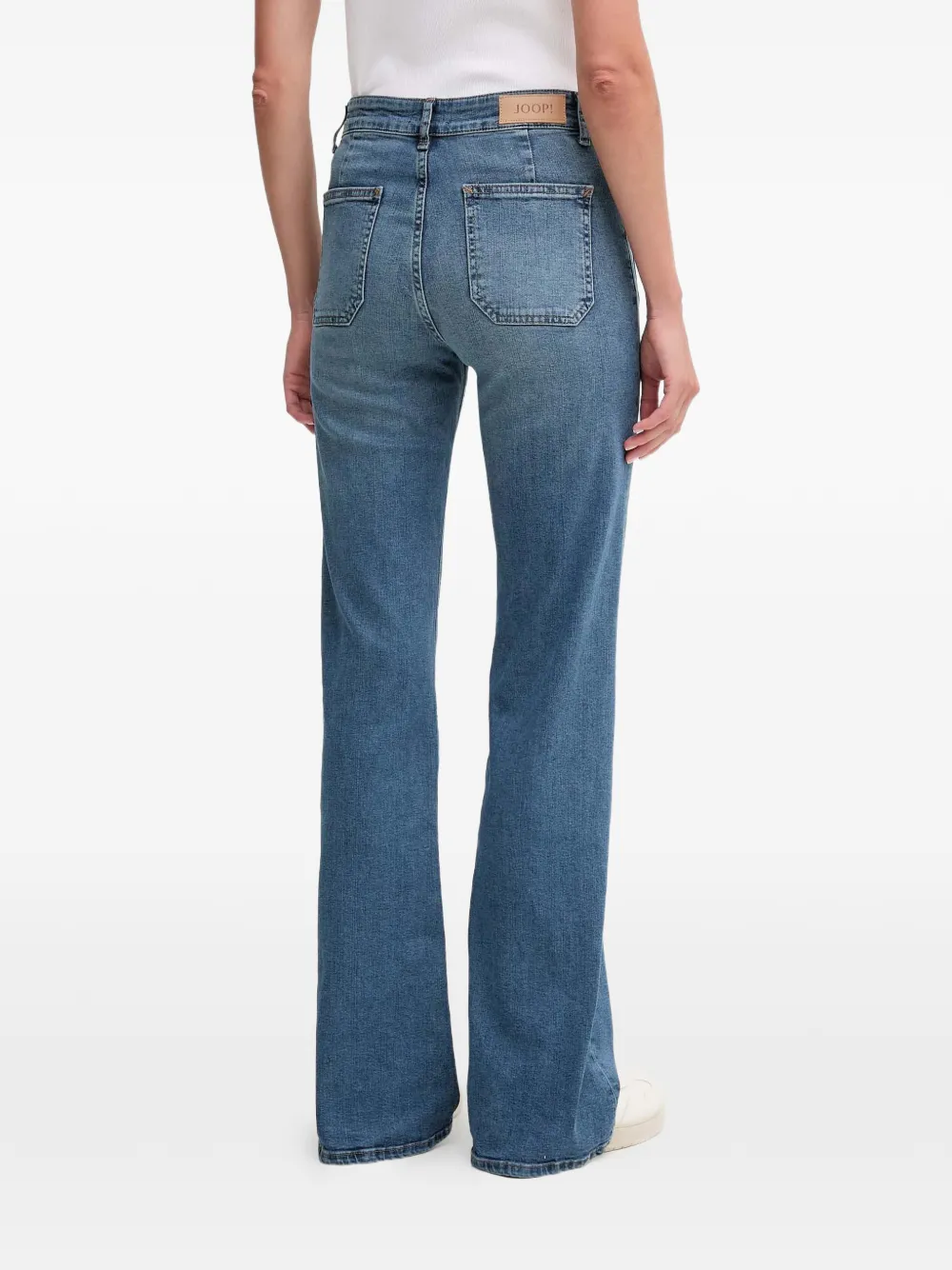  Joop! Patch Pocket Denim Flared Jeans - Blue 