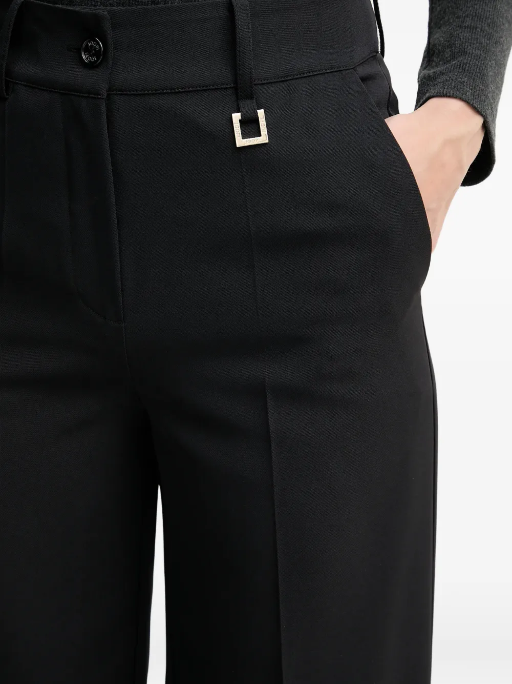 metal-detail trousers