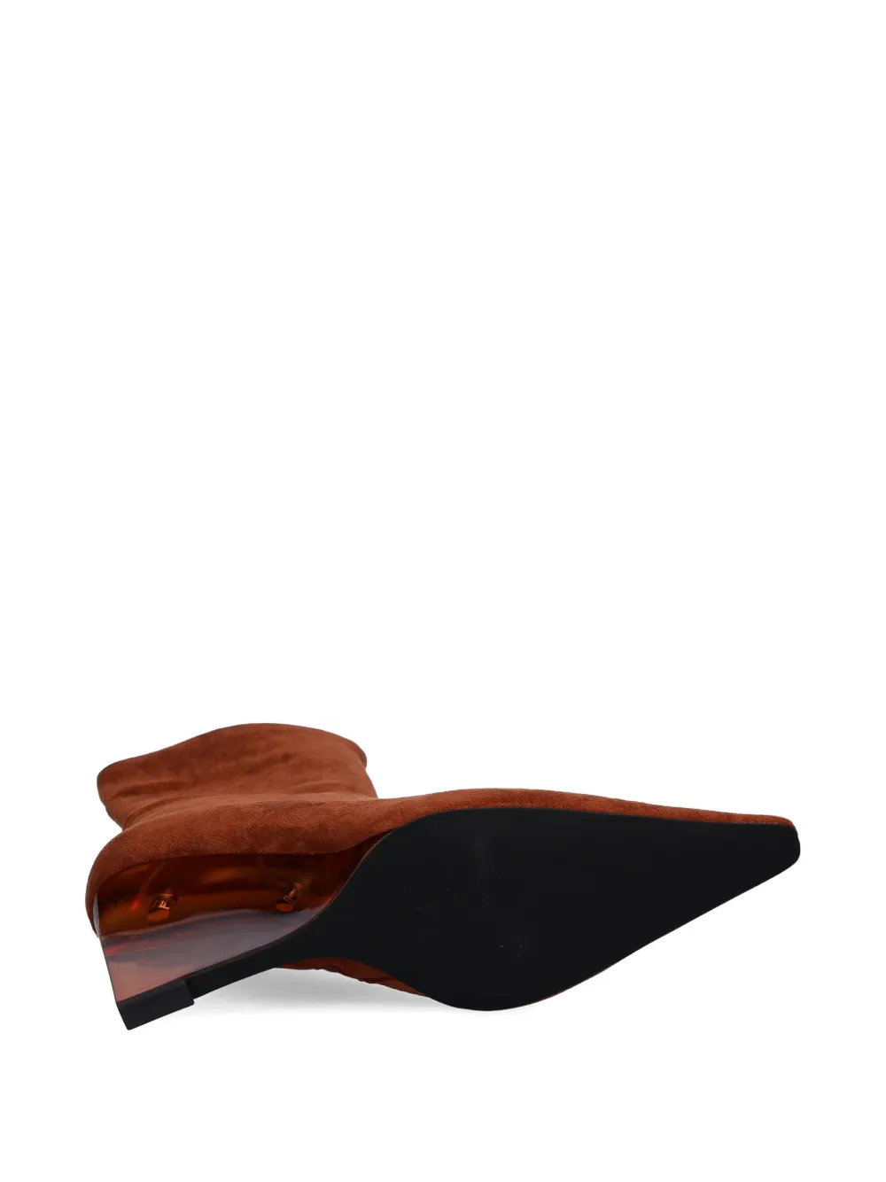 Jeffrey Campbell Beth-Anne laarzen met puntige neus en sleehak Bruin