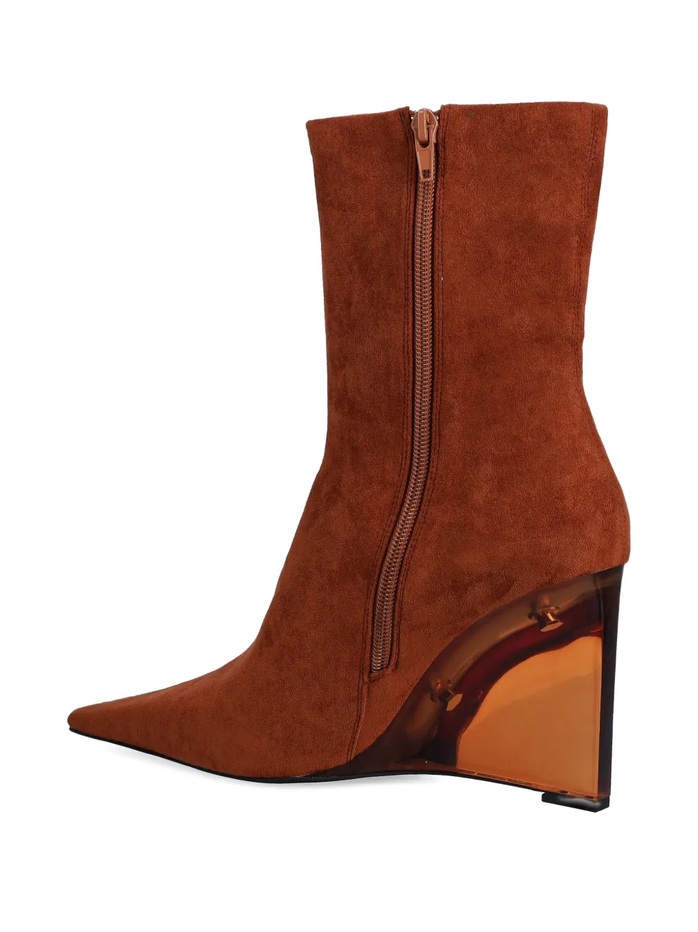 Jeffrey Campbell Beth-Anne laarzen met puntige neus en sleehak Bruin