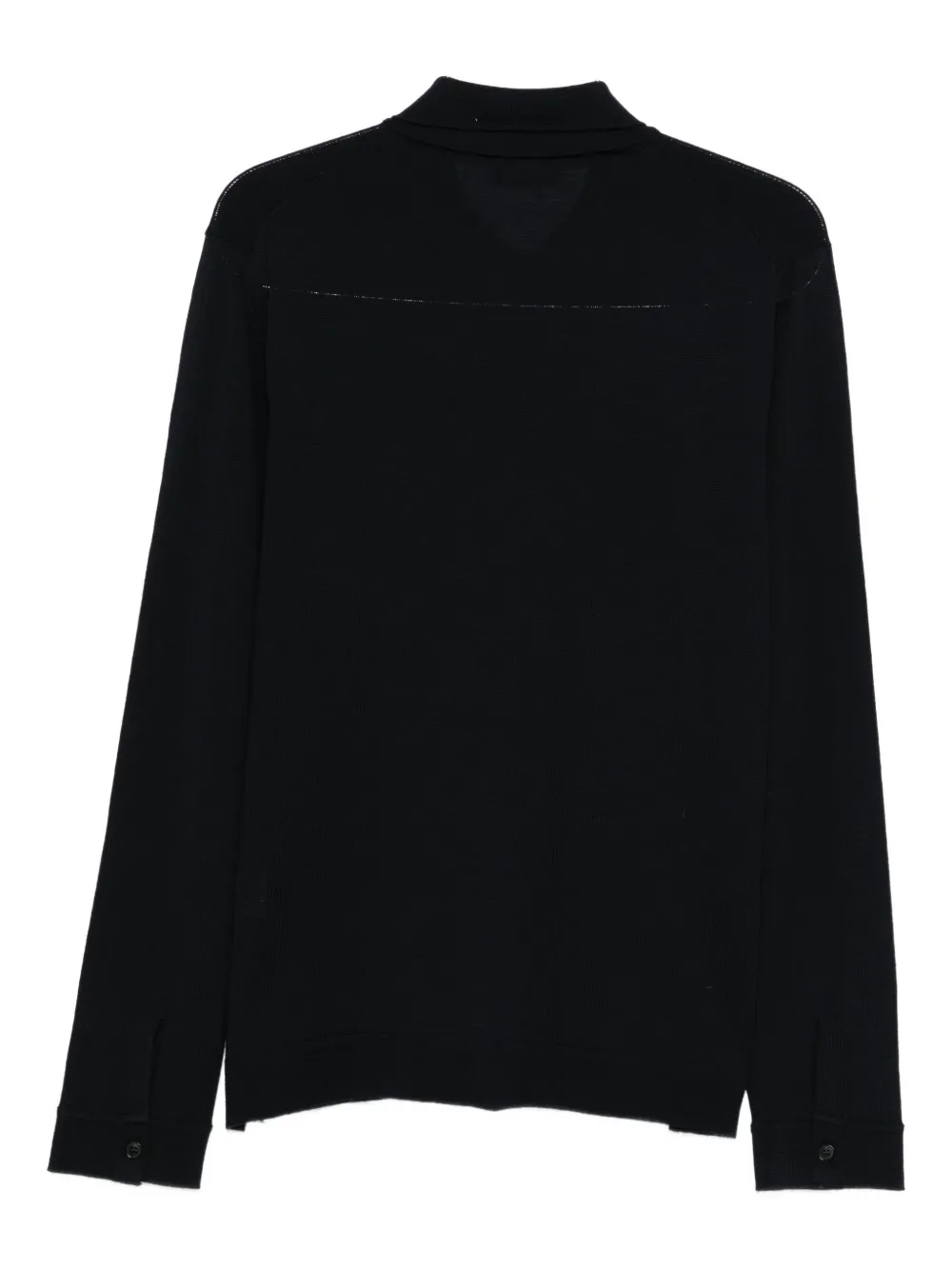 Roberto Collina polo-collar cardigan - Blauw