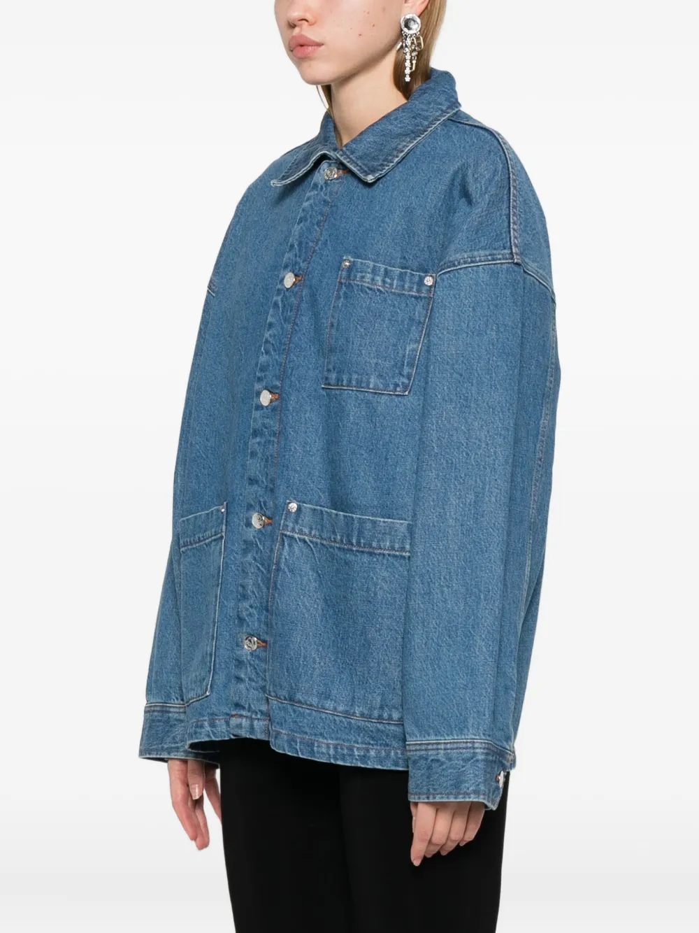 A.P.C. Denim jack Blauw