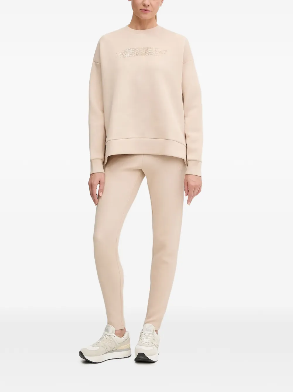 Ea7 Emporio Armani Logo Series tracksuit Beige