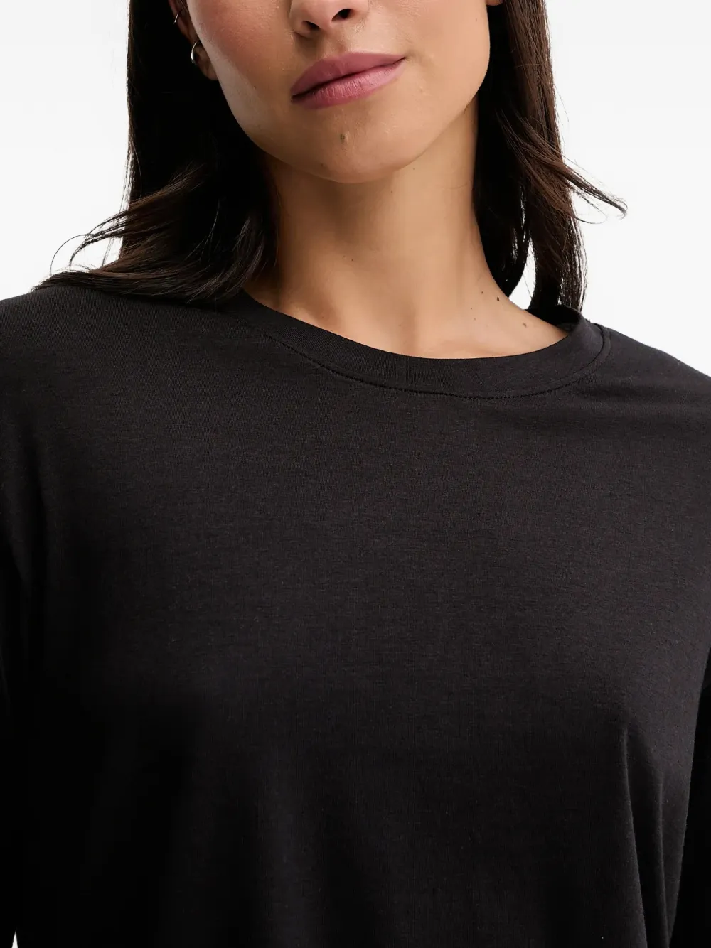 Dkny Long-sleeved Logo Pajama Set In Black