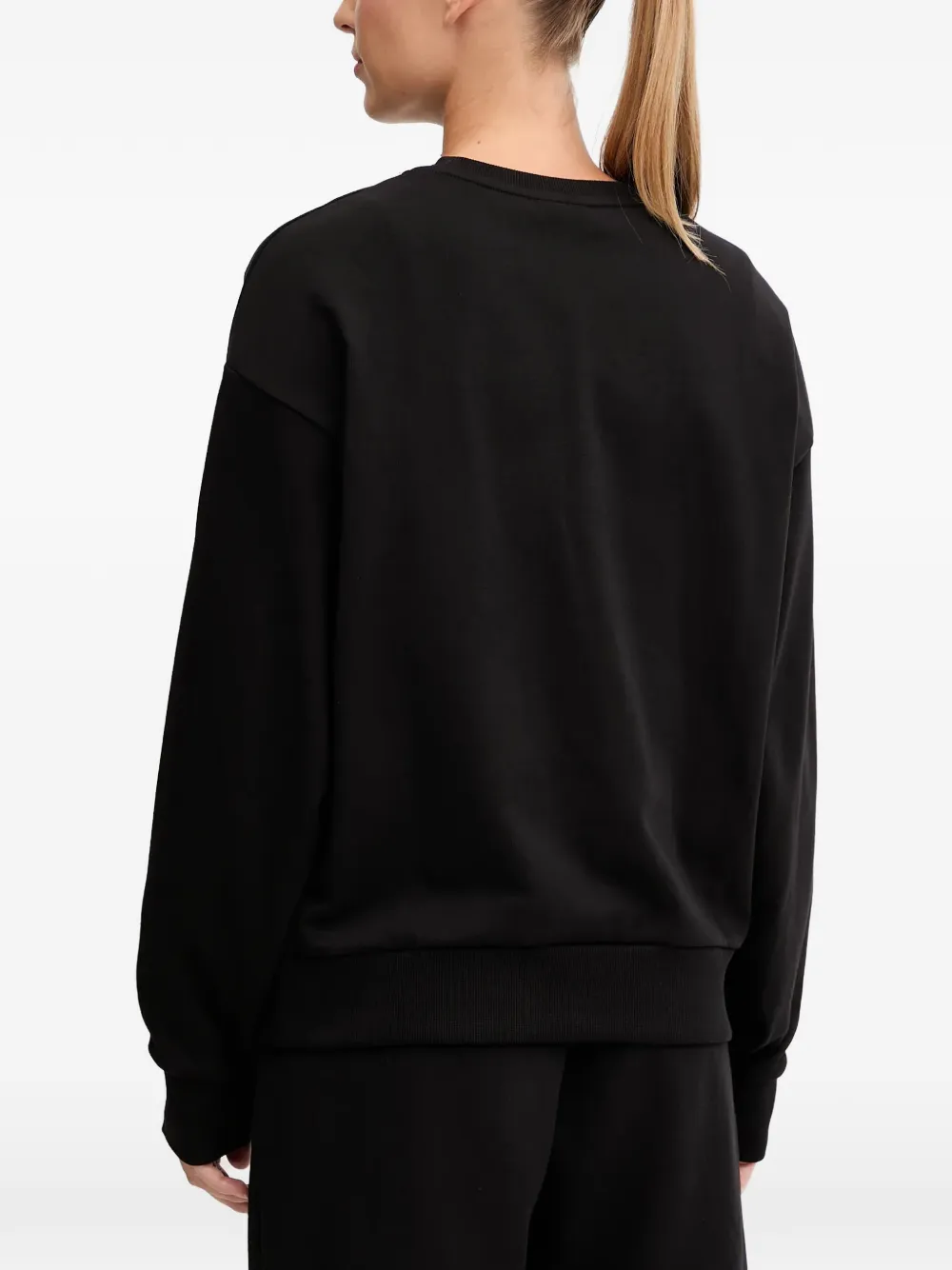 Ea7 Crew-neck Sweatshirt In Black
