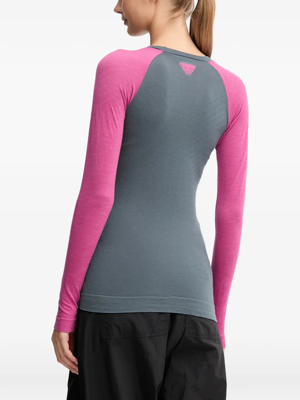  Dynafit Tour Light Merino Raglan Logo Ski Top - Grey 
