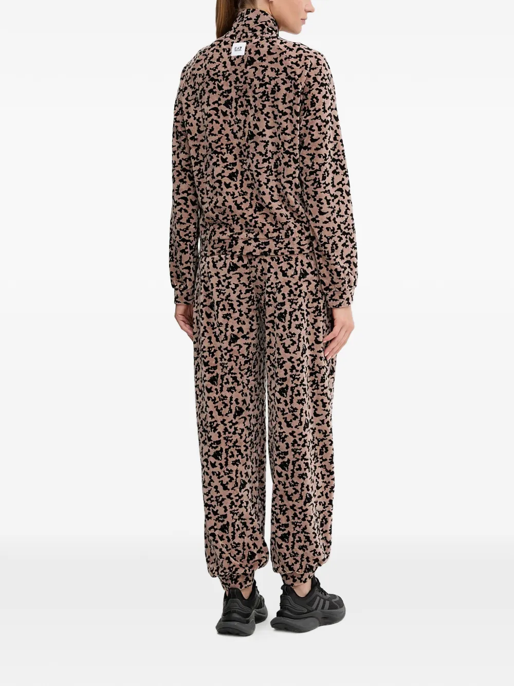 Ea7 Patterned Tracksuit In Metallic