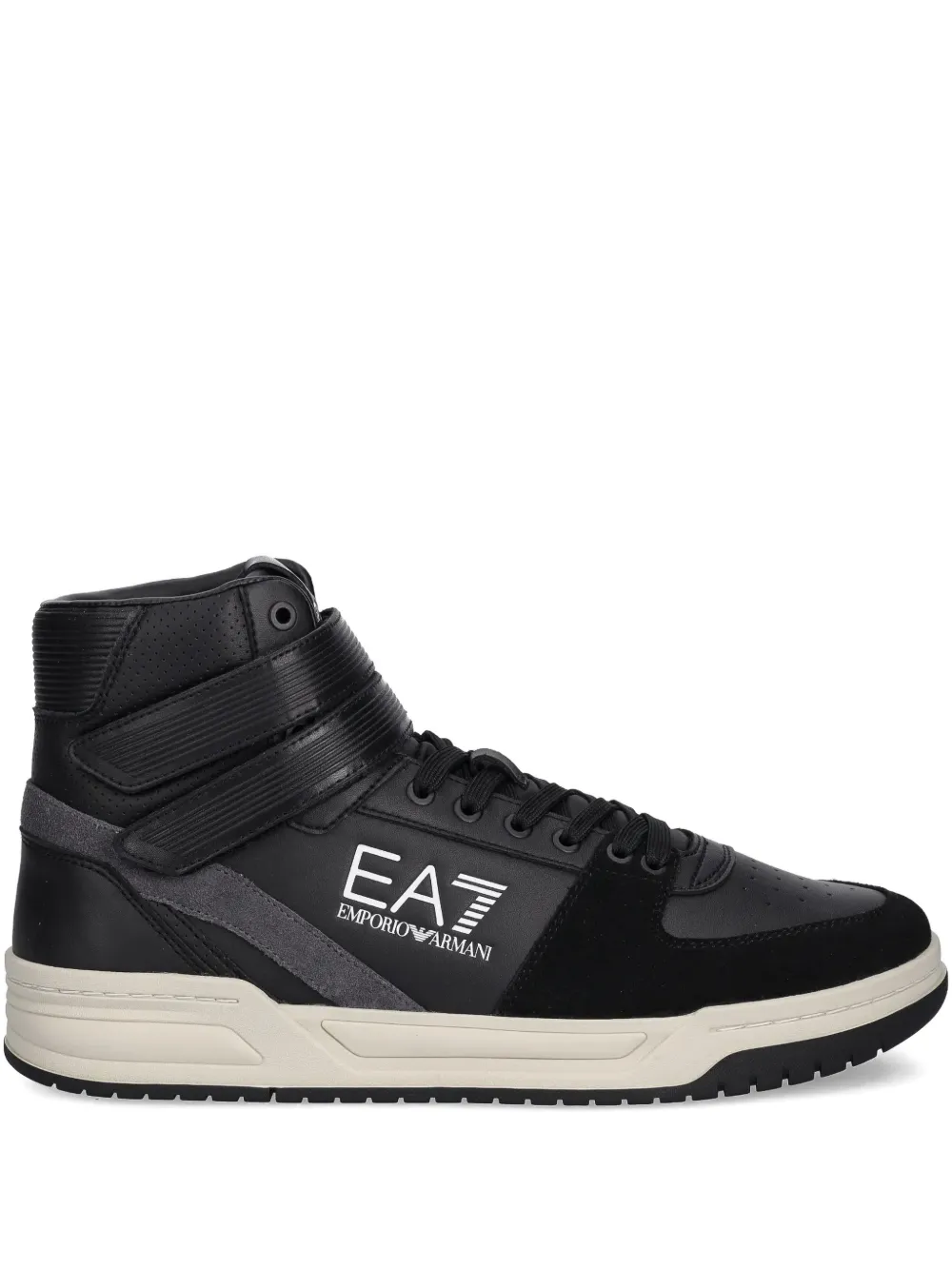 Ea7 Emporio Armani  tenis altos con agujetas | negro | Image 1