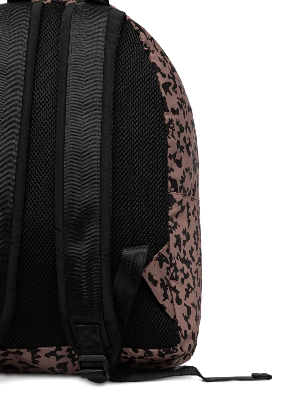 Ea7 Printed Backpack In Brown