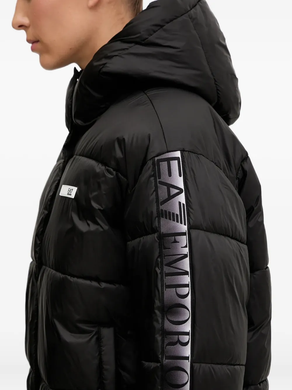 Ea7 Dynamic Athlete Puffer Jacket In Black