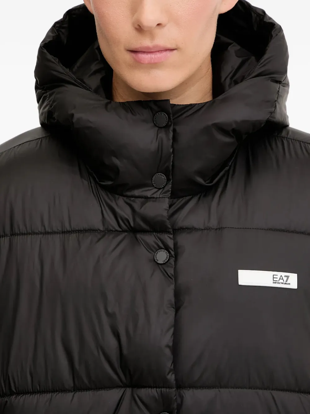 Ea7 Dynamic Athlete Puffer Jacket In Black