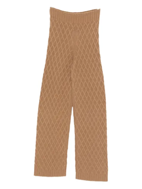 Max Mara pantalones tejidos con tiro alto