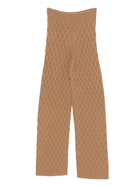 Max Mara high-waist knitted trousers