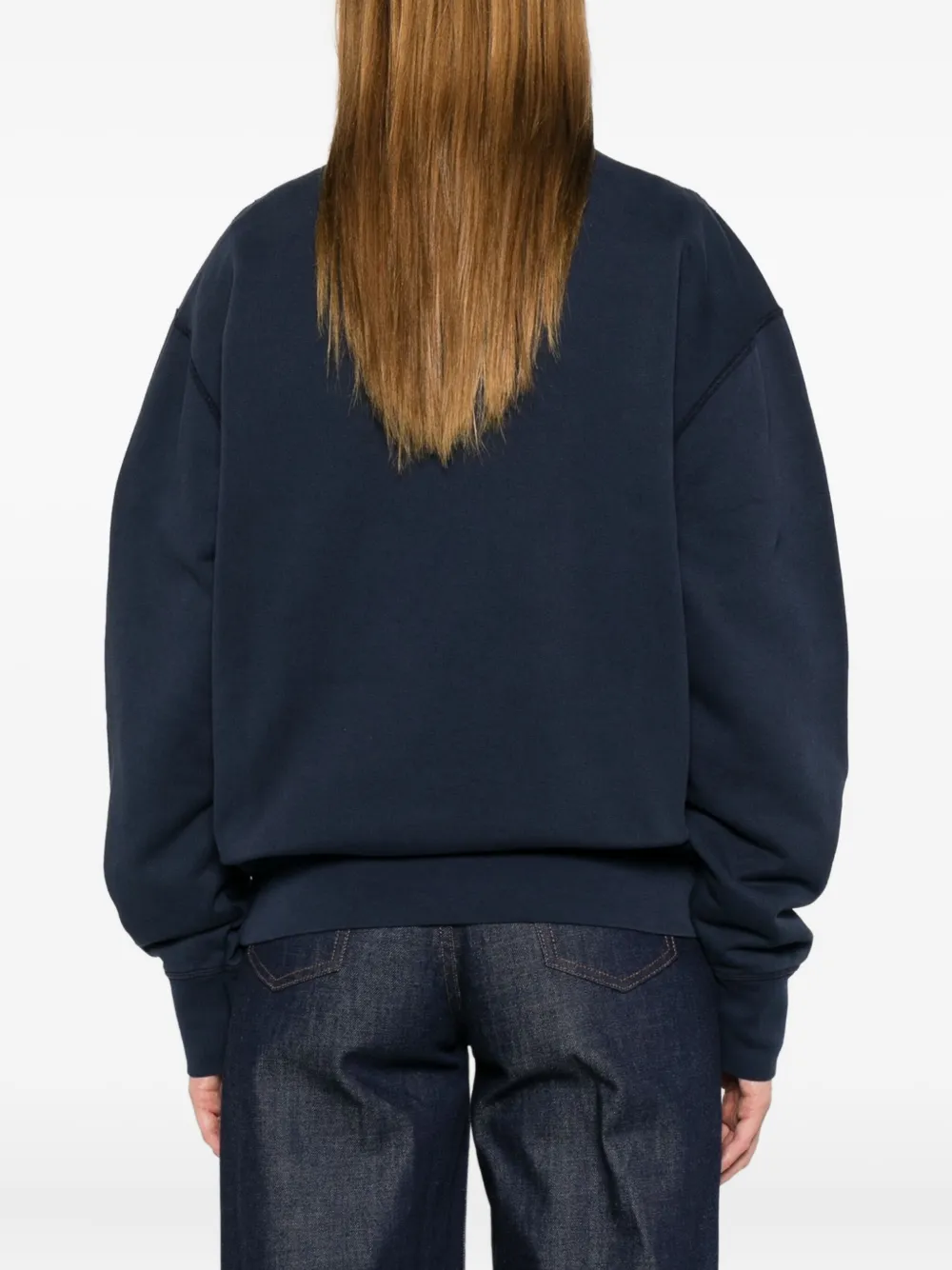 Apc Graphic-print Sweater In Blue