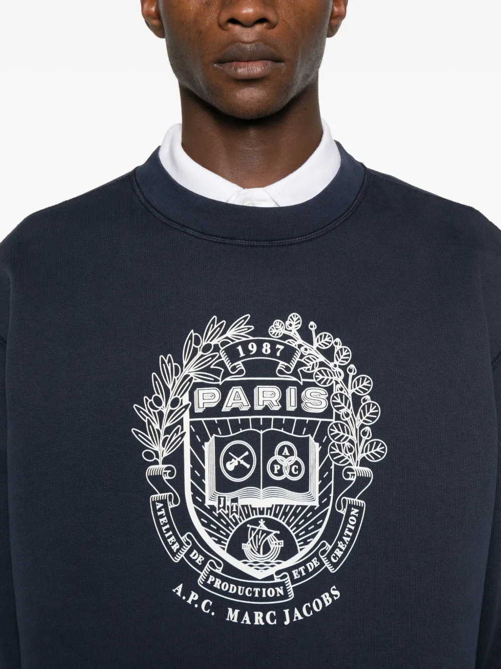 A.P.C. x Marc Jacobs sweater met print Blauw