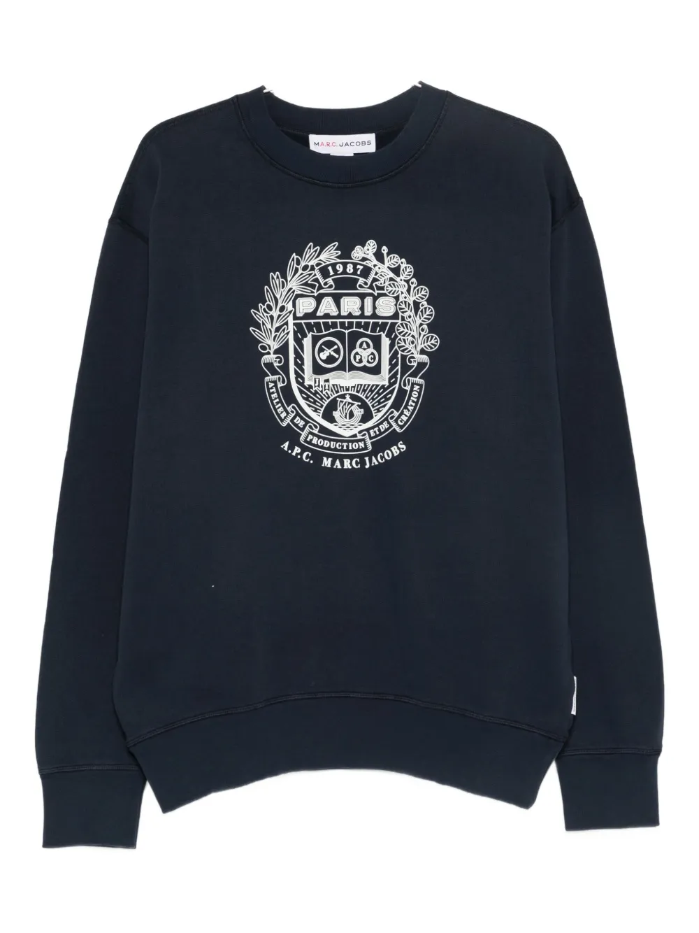 A.P.C. x Marc Jacobs graphic-print sweater | Blue | Image 1