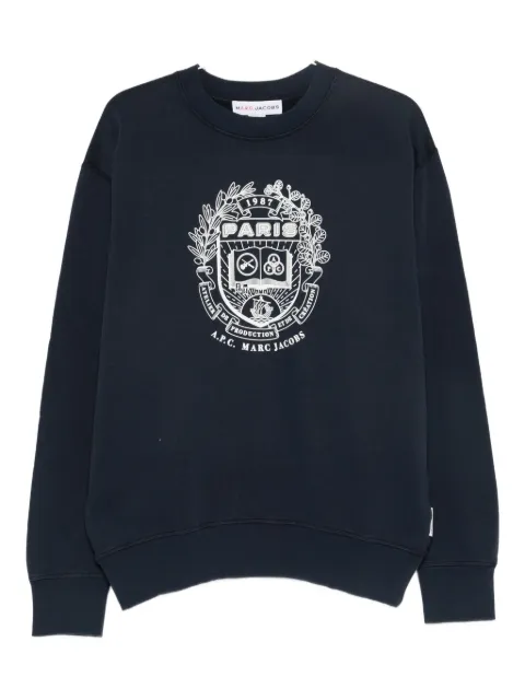 A.P.C. suéter con estampado gráfico