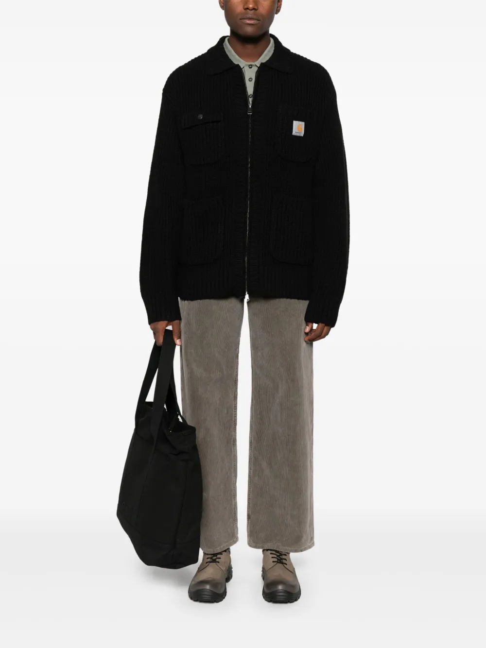 Carhartt WIP logo-patch cardigan | Cardigans | Image 2