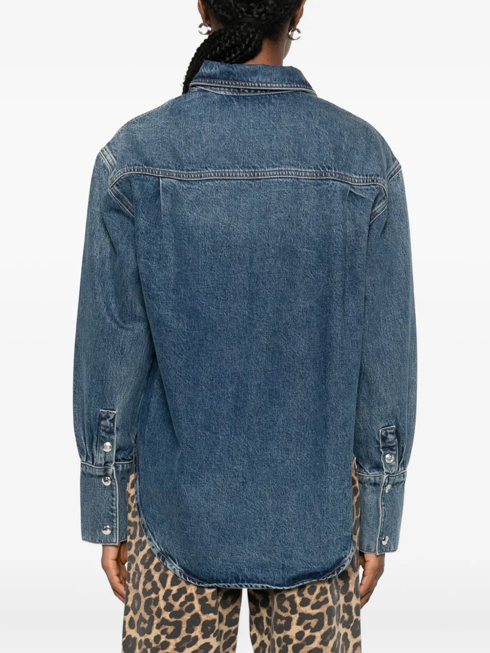 Anine Bing Button-down Shirt In Blue