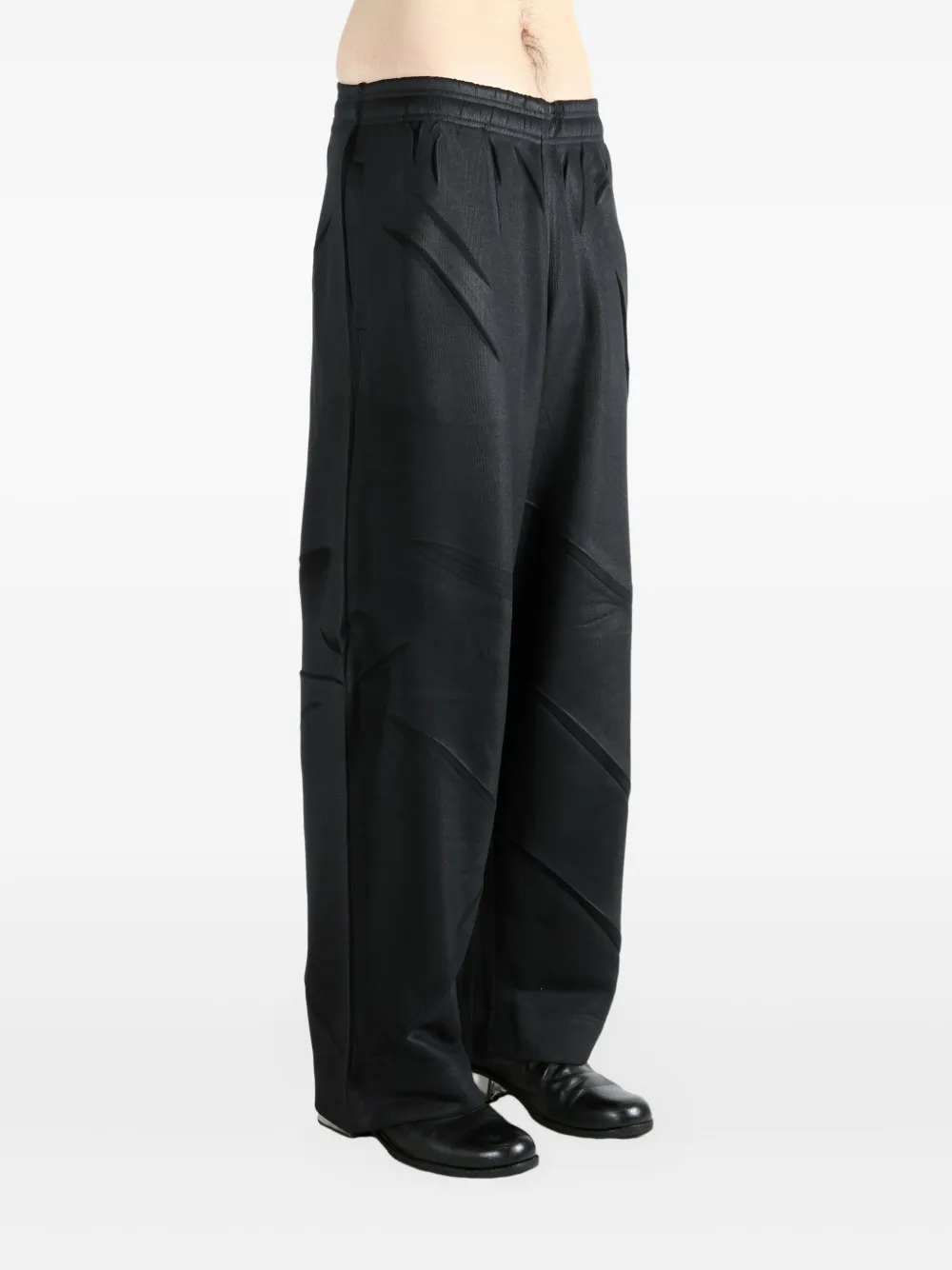 Alexander Wang Embossed Ucc4254432 Trousers In Black