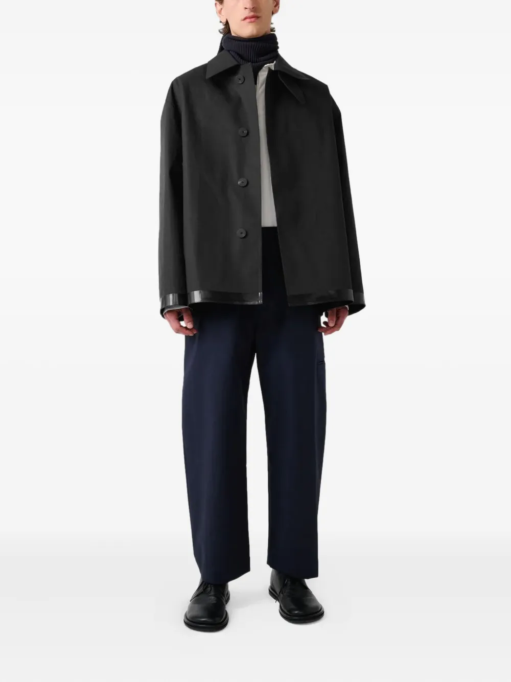 Studio Nicholson x Mackintosh Teviot buttoned coat | Single Breasted Coats | Image 2
