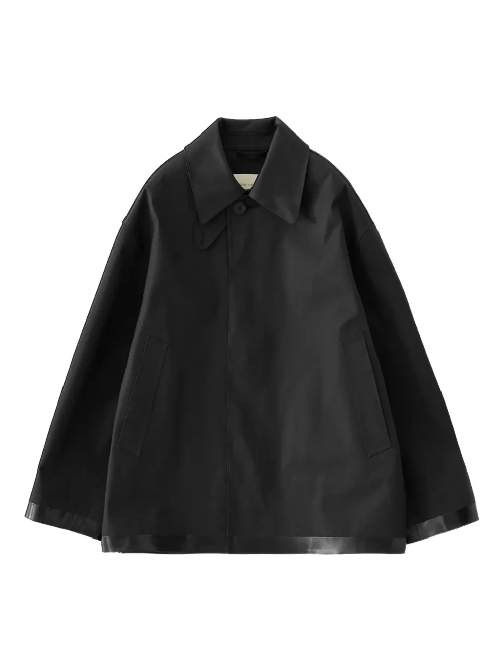Studio Nicholson X Mackintosh Teviot Buttoned Coat In Black