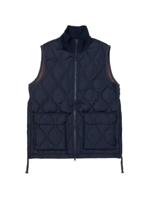 Taion quilted high-neck gilet