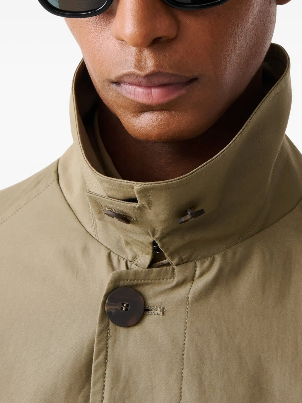 Studio Nicholson Crowe Coat In Neutral