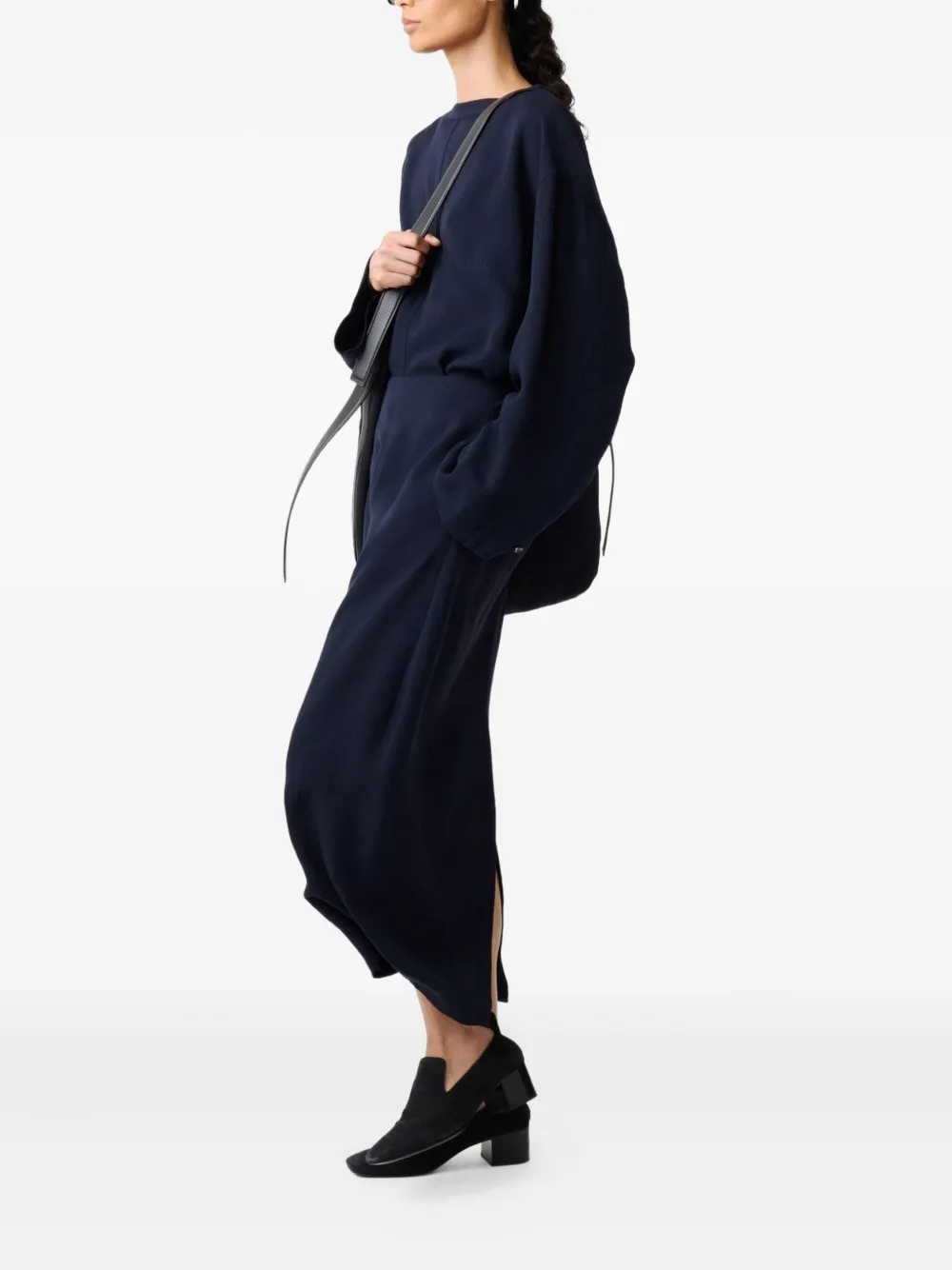 Studio Nicholson Lory blouse Blauw