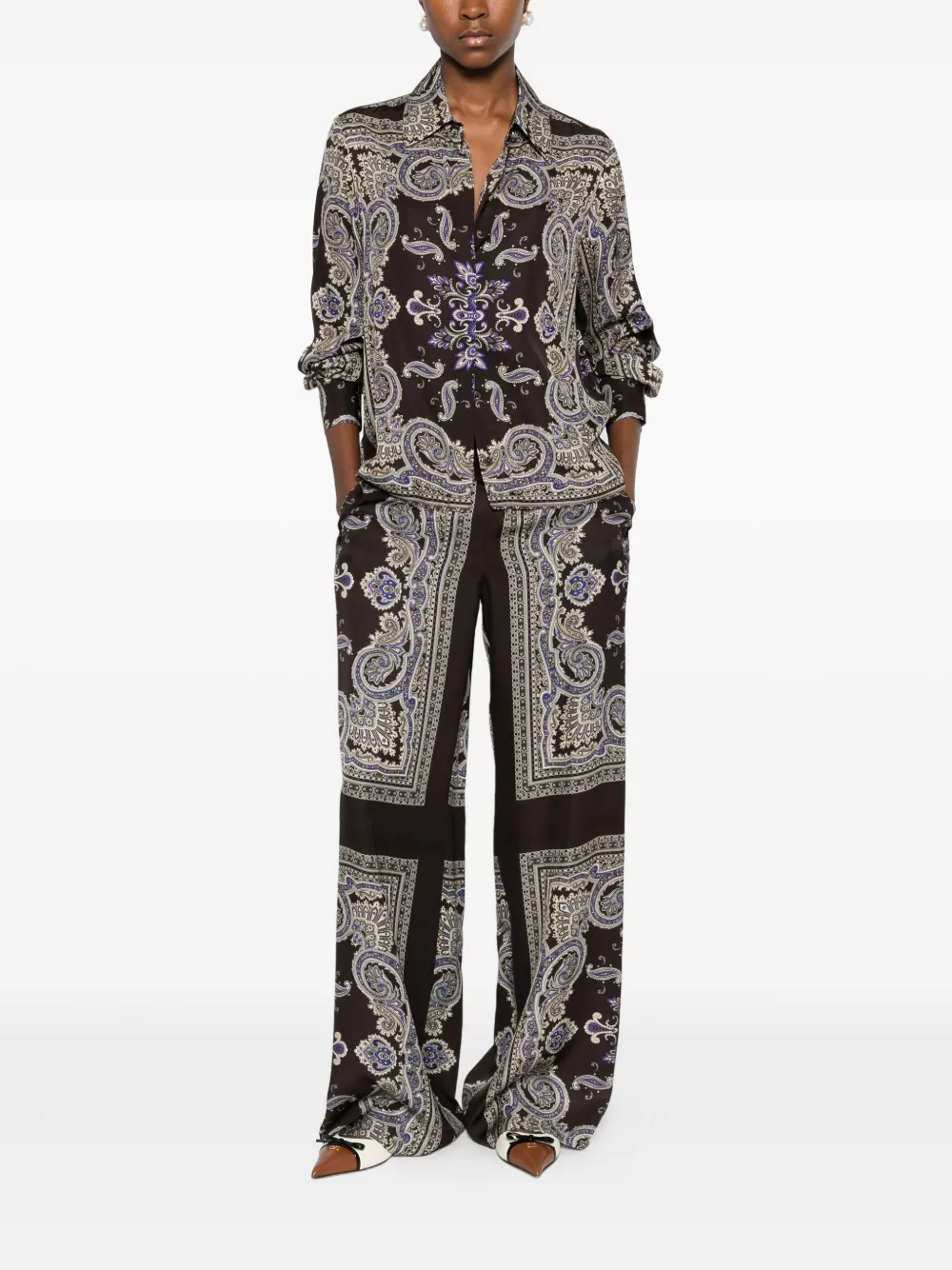LIU JO paisley-print trousers | Wide-Leg Pants | Image 2
