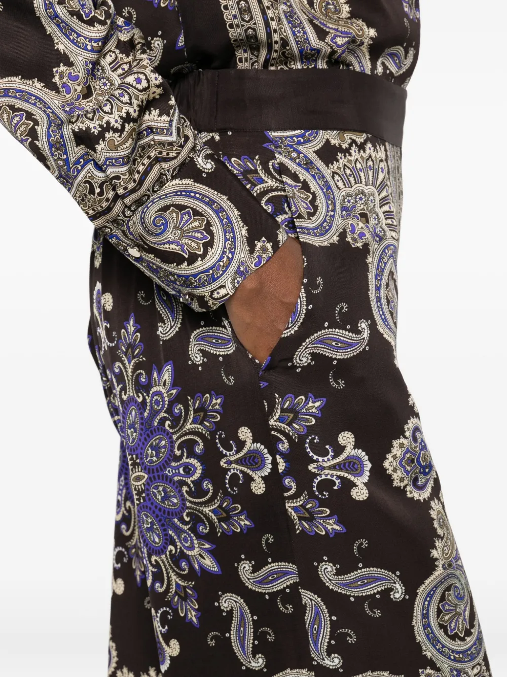 LIU JO Broek met paisley-print Beige