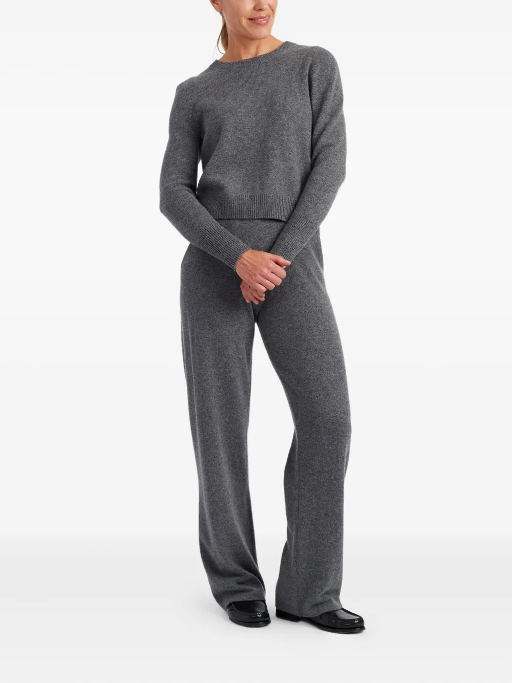 Chinti & Parker Drawstring Knitted Trousers In Gray