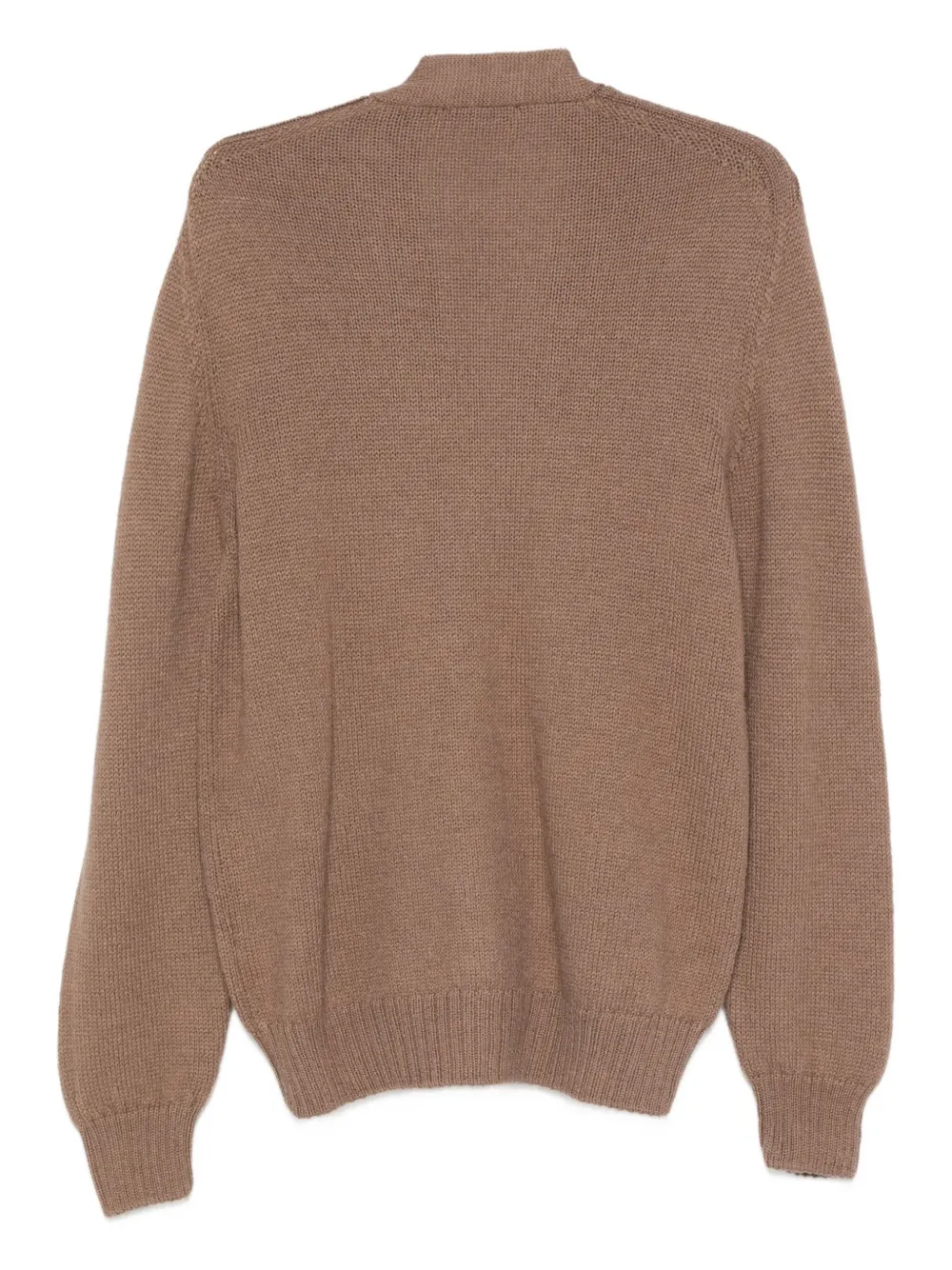 Cruciani Alpaca Wool Cardigan In Brown