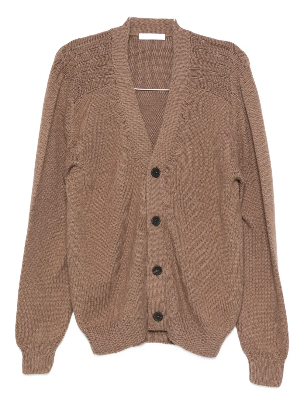 Cruciani Alpaca Wool Cardigan In Brown