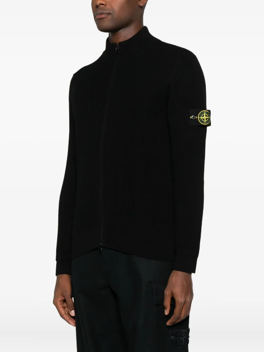Stone Island Vest van scheerwol Zwart