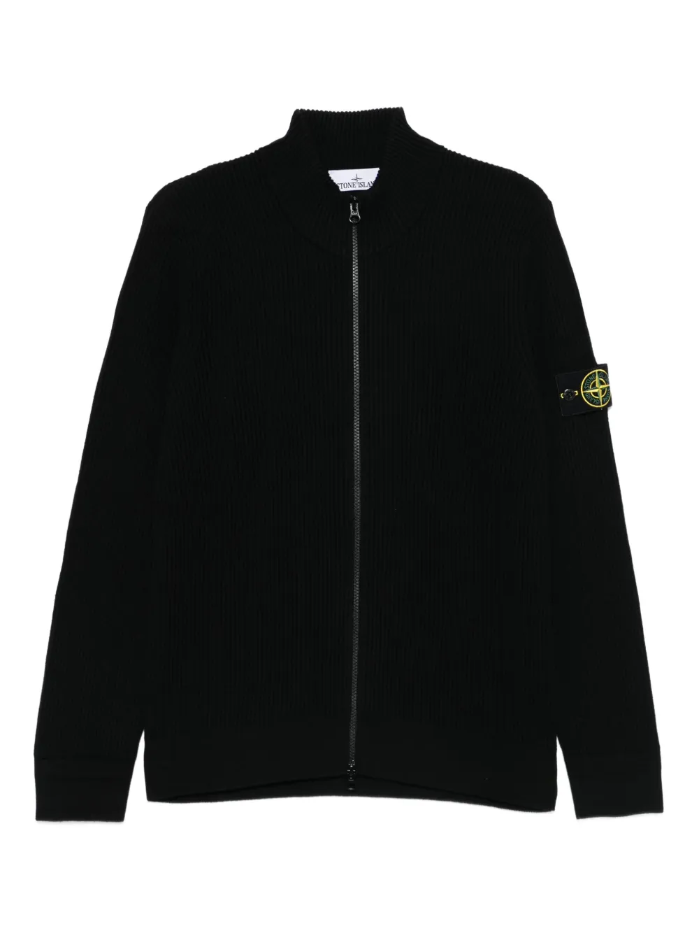 Stone Island virgin wool cardigan | Black | Image 1