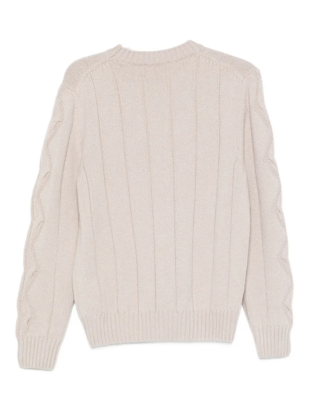 Cruciani Cable-knit Sweater In Neutral