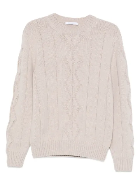 Cruciani cable-knit sweater